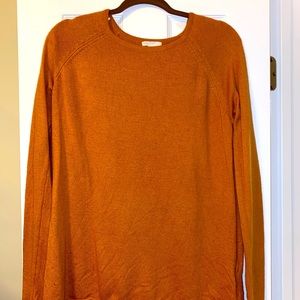 Long sleeve burnt orange sweater